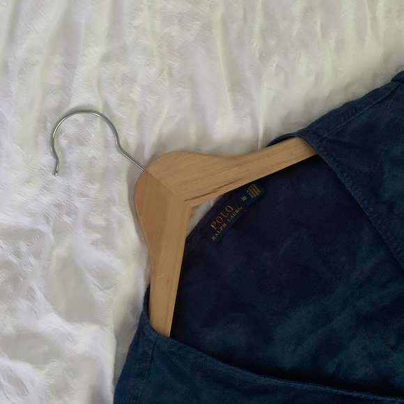 New Ralph Lauren Maxi Linen Navy Maxi Dress - Picture 5 of 16